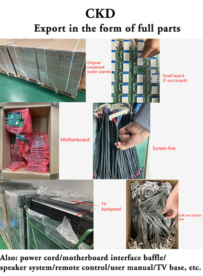 ซื้อ ติดตั้งง่าย ทีวี CKD น้ําหนักเบา พร้อมรีโมทคอนโทรลและสายไฟฟ้า online manufacture