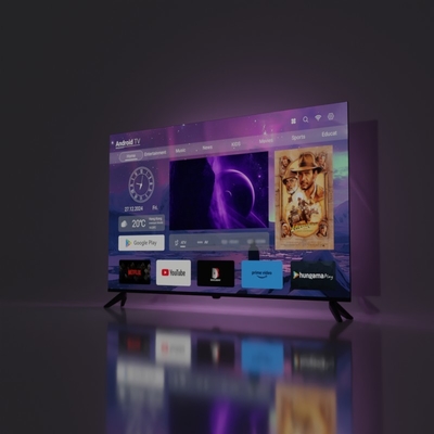 ซื้อ ดิจิทัลทีวีสแตนดาร์ด DVB-T2 Smart LED TV พร้อม HD/ LAN/ VGA/ USB/ AV/ RF/ ดิจิทัลออดิโอ อินเตอร์เฟซ และอายุการใช้งานแสงหลัง ≥20000 ชั่วโมง online manufacture