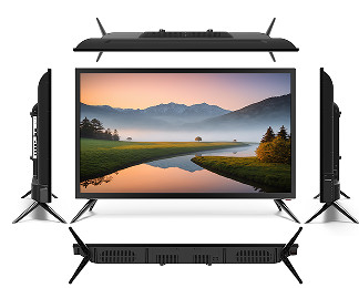 การติดตั้งง่าย 40 นิ้ว LED TV 2K LED TV โฮสติกโลหะด้วยกรอบ
