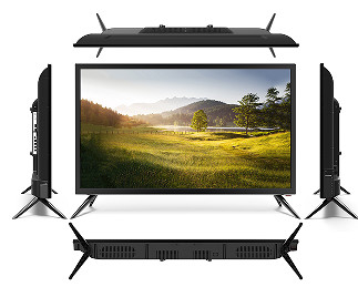 43 นิ้ว กรอบธรรมดา LED TV Anolog TV การสนับสนุน USB สําหรับมัลติมีเดีย
