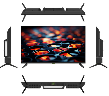 มัลติมีเดีย 55 นิ้ว Smart TV หลายภาษาเป็นตัวเลือก สําหรับห้องนั่งเล่น